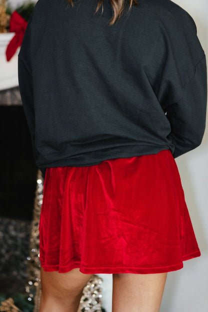 Merry Little Moments Skort In Red - Reg & Curvy - Macoma Boutique200 Skirts