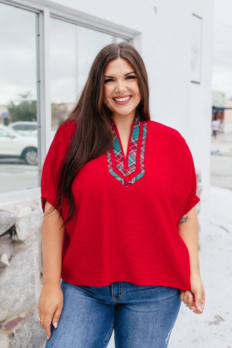 Merry Mix Top - Reg & Curvy - Macoma Boutique100 Short Sleeve