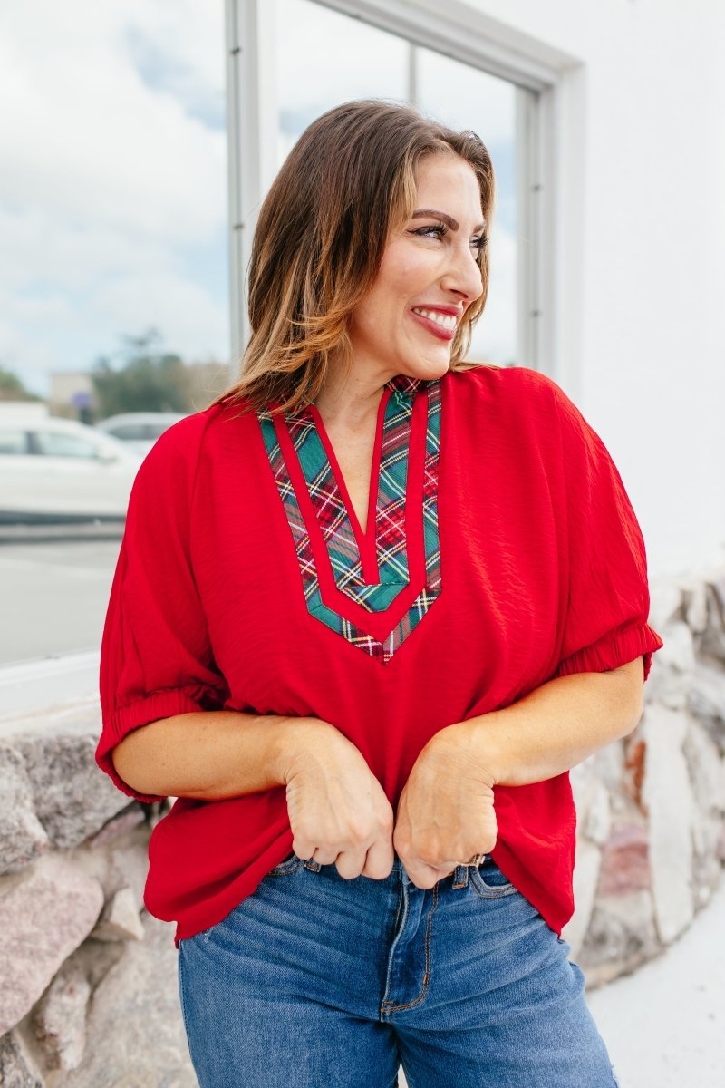 Merry Mix Top - Reg & Curvy - Macoma Boutique100 Short Sleeve