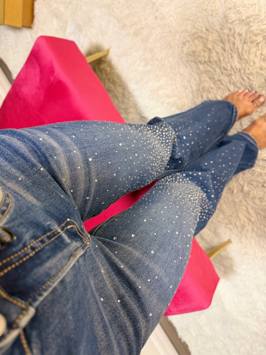Mica Denim Starry Night Wide Leg Jeans - Macoma Boutique170 Denim