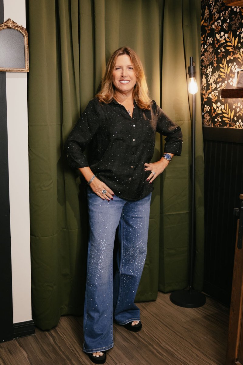Mica Denim Starry Night Wide Leg Jeans - Macoma Boutique170 Denim