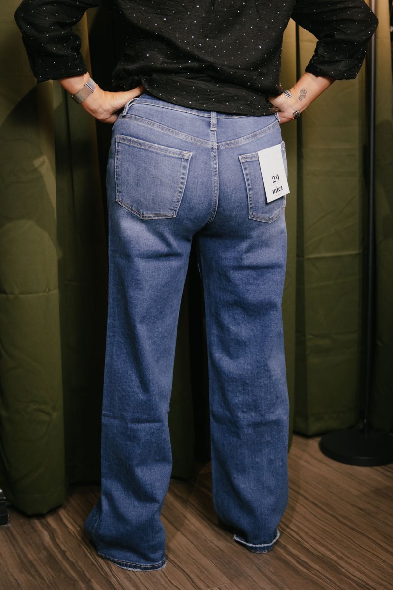 Mica Denim Starry Night Wide Leg Jeans - Macoma Boutique170 Denim