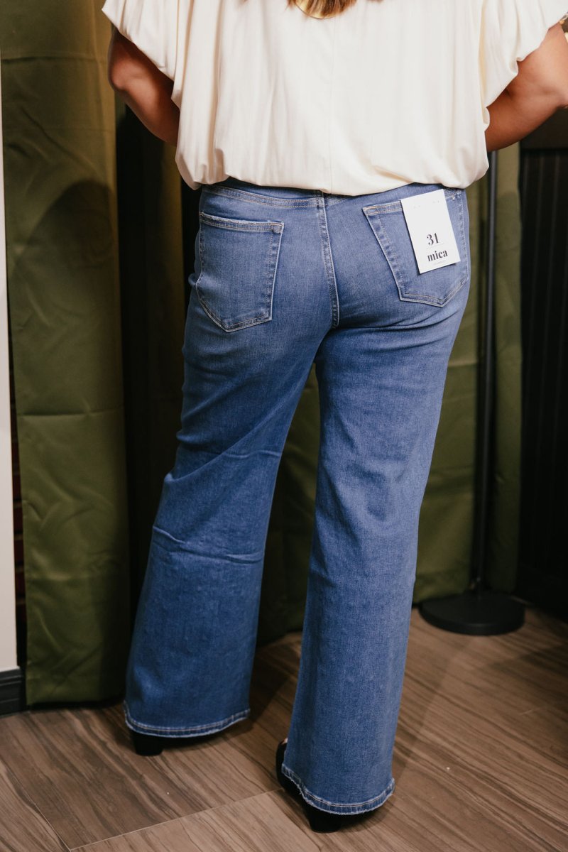 Mica Denim Starry Night Wide Leg Jeans - Macoma Boutique170 Denim