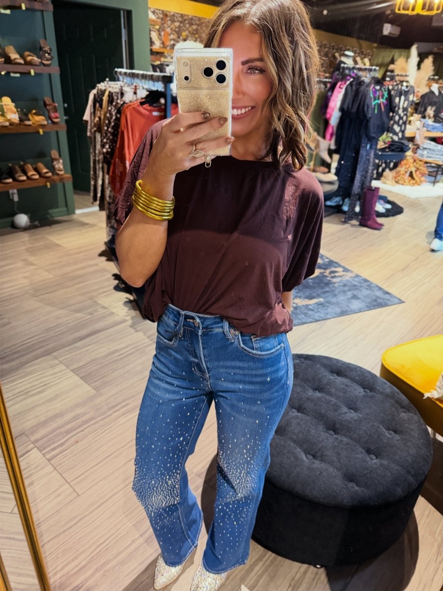 Mica Denim Starry Night Wide Leg Jeans - Macoma Boutique170 Denim