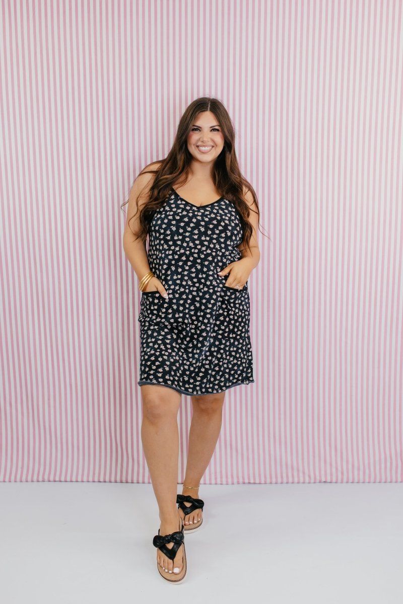 Midnight Daisy Romper - Macoma Boutique250 Dresses