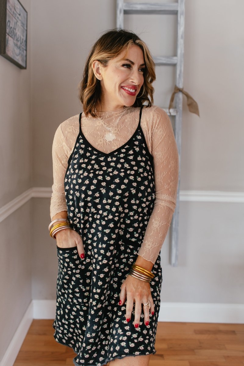 Midnight Daisy Romper - Macoma Boutique250 Dresses