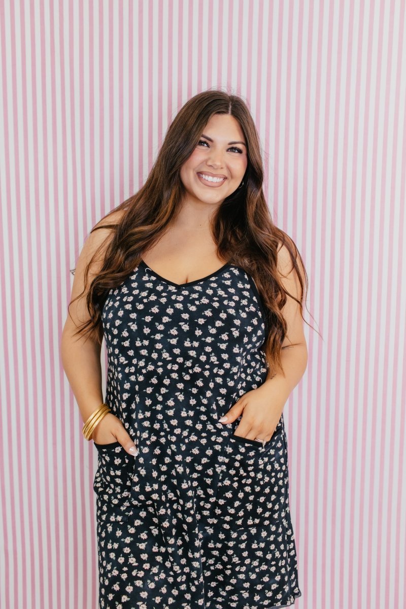 Midnight Daisy Romper - Macoma Boutique250 Dresses