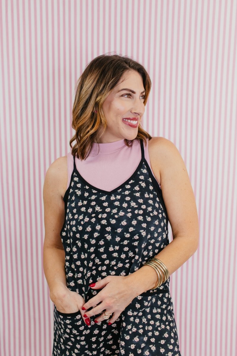 Midnight Daisy Romper - Macoma Boutique250 Dresses