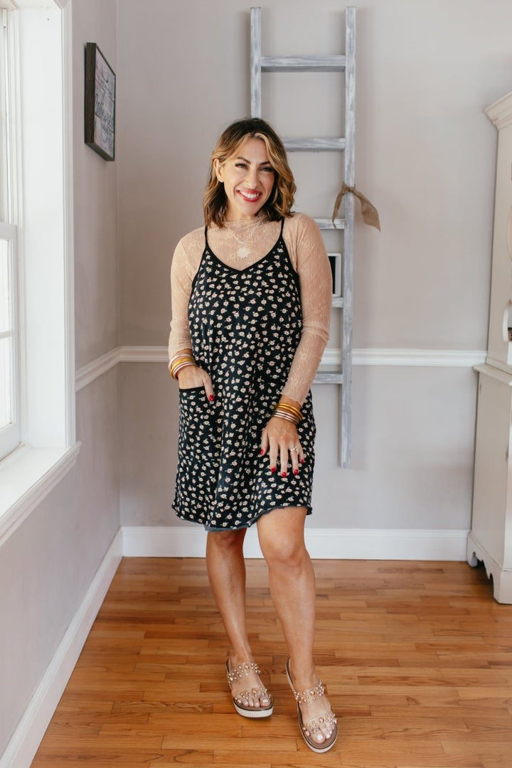 Midnight Daisy Romper - Macoma Boutique250 Dresses