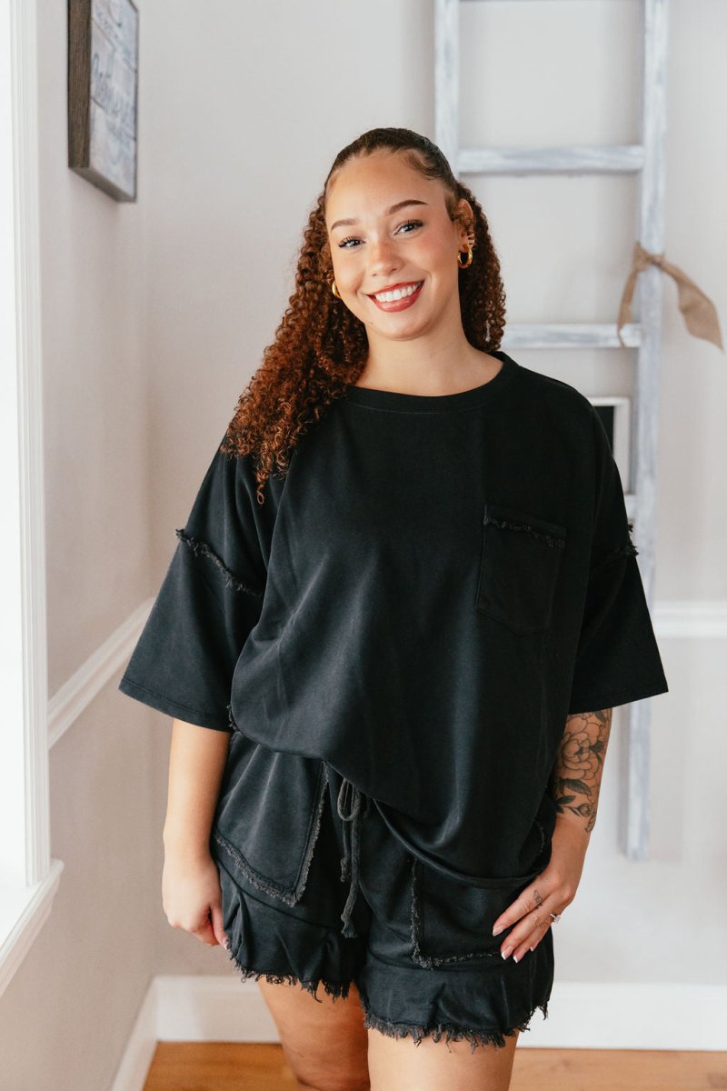 Midnight Fringe Shorts - Macoma Boutique180 Shorts