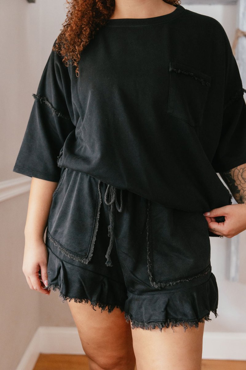 Midnight Fringe Shorts - Macoma Boutique180 Shorts