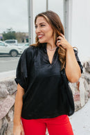 Midnight Shine Top - Reg & Curvy - Macoma Boutique100 Short Sleeve