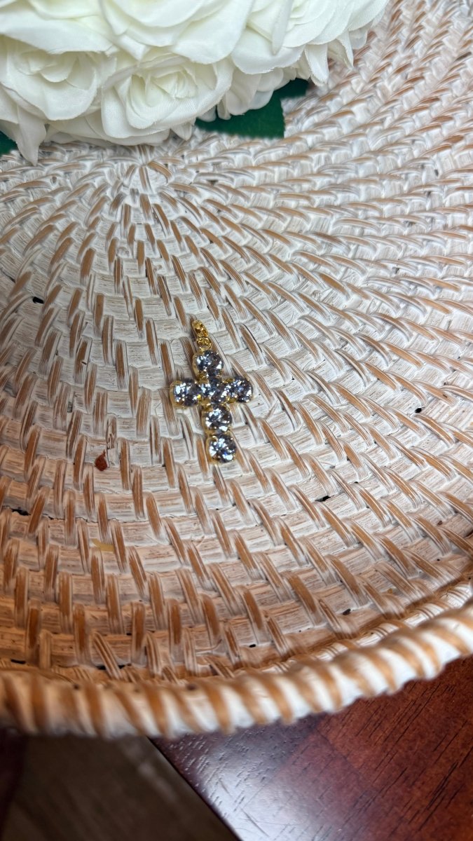 Mini Cross Charms in Gold Sky - Macoma Boutique315 Jewelry
