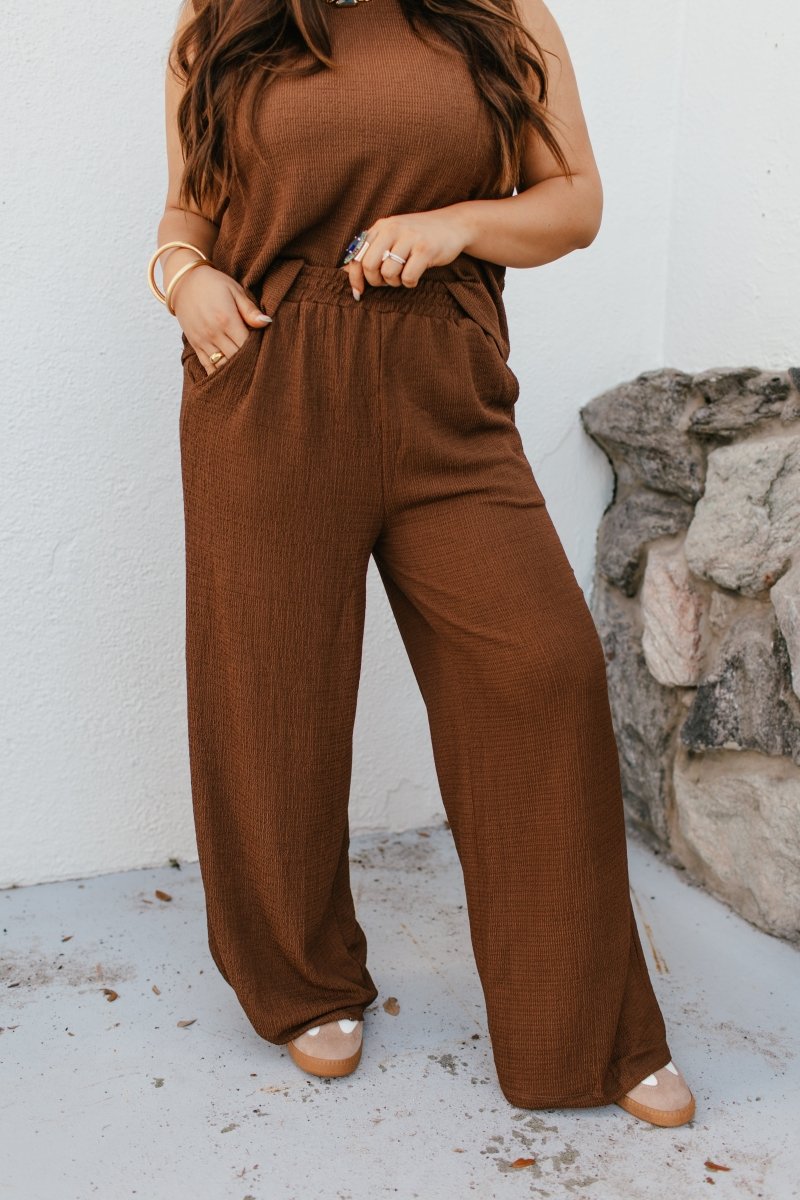 Minimalist Pants In Brown - Reg & Curvy - Macoma Boutique210 Other Bottoms