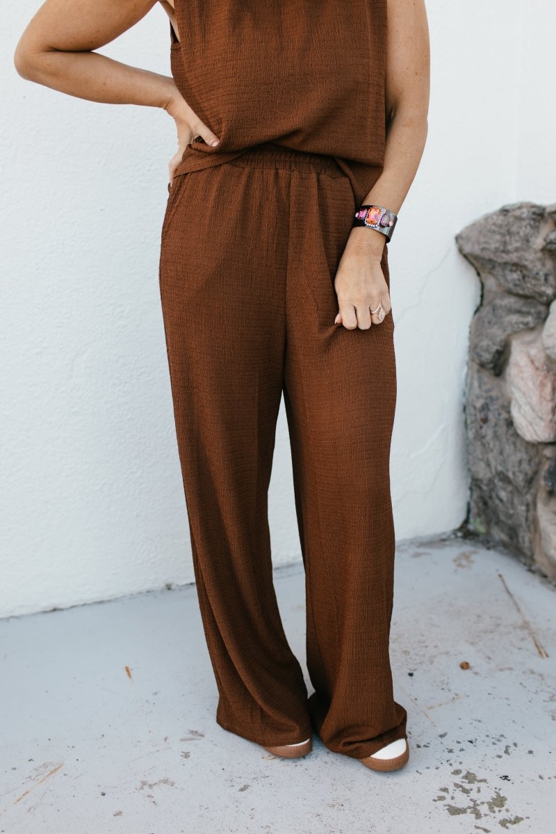 Minimalist Pants In Brown - Reg & Curvy - Macoma Boutique210 Other Bottoms
