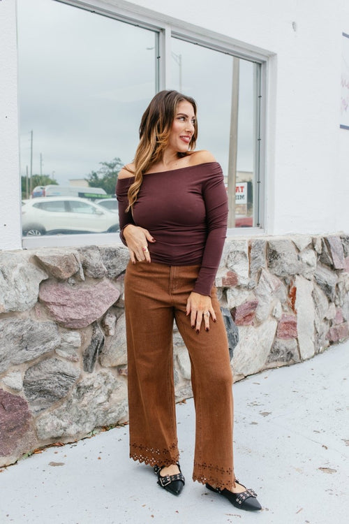 Mocha Mood Top - Reg & Curvy - Macoma Boutique120 Long Sleeve