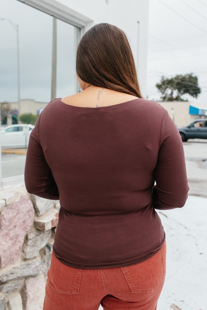 Mocha Mood Top - Reg & Curvy - Macoma Boutique120 Long Sleeve