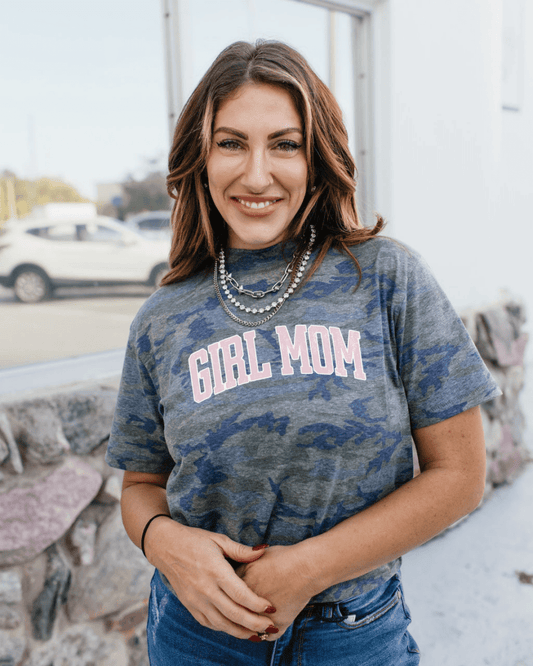 Mom Vintage Camo Graphic Tee - FINAL SALE - Macoma Boutique555 Presales