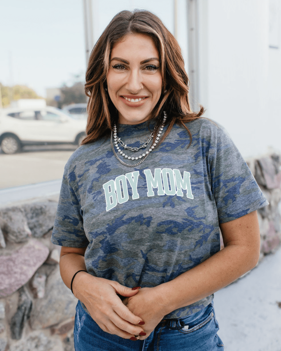 Mom Vintage Camo Graphic Tee - FINAL SALE - Macoma Boutique555 Presales