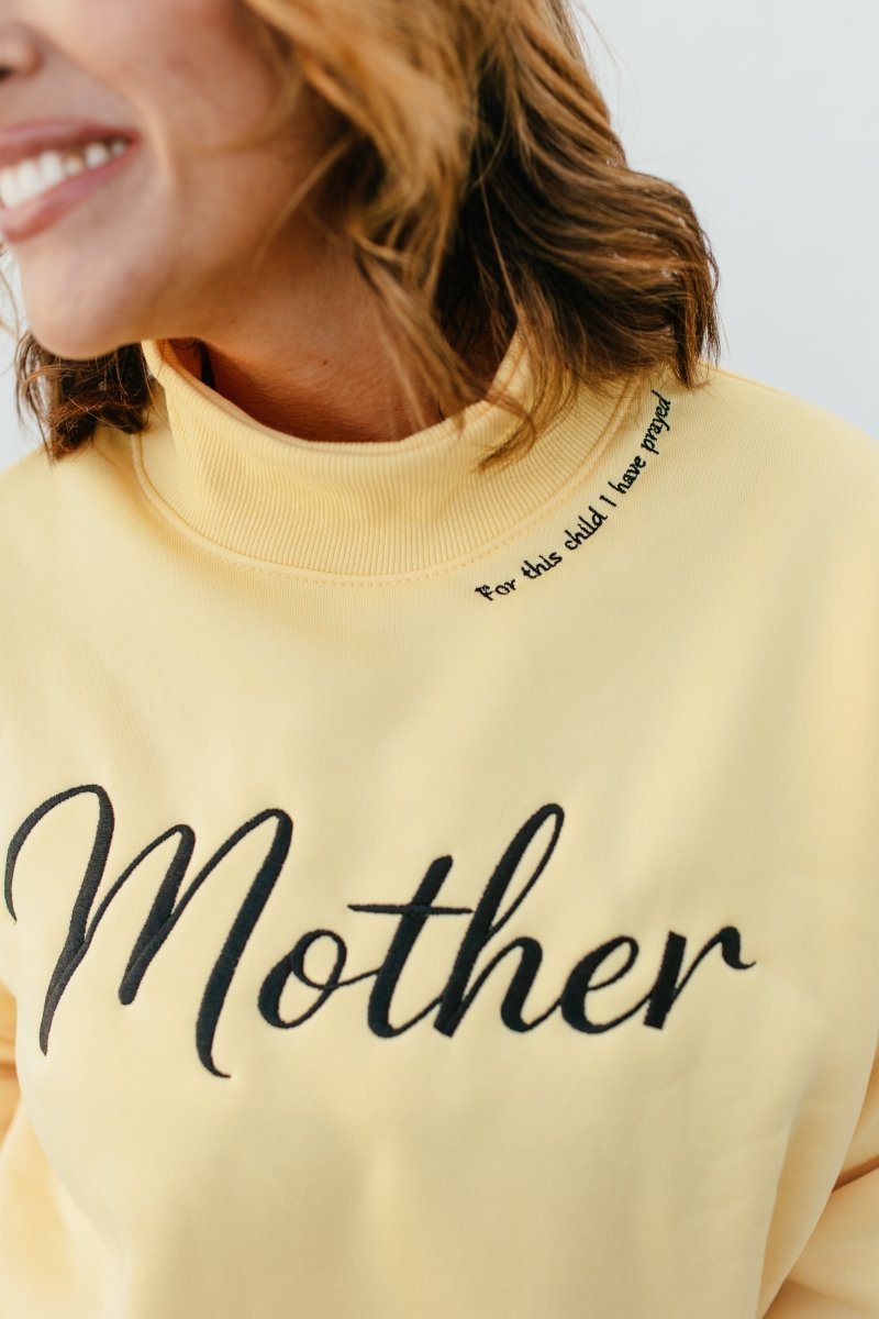 Mother Mock Neck Pullover In Yellow - Macoma Boutique130 Sweaters