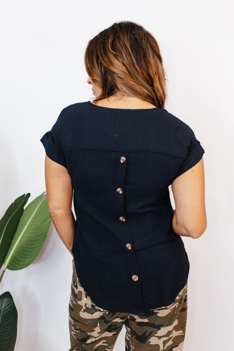 BLACK FRIDAY DEAL:Navy & Necessary Top - Reg & Curvy- FINAL SALE