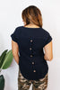 Navy & Necessary Top - Reg & Curvy - Macoma Boutique100 Short Sleeve