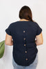 Navy & Necessary Top - Reg & Curvy - Macoma Boutique100 Short Sleeve