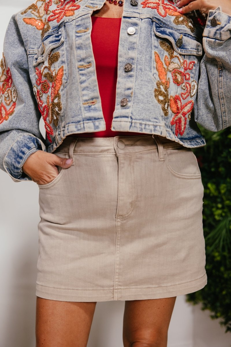 Neutral Territory Skort - Reg & Curvy - Macoma Boutique200 Skirts