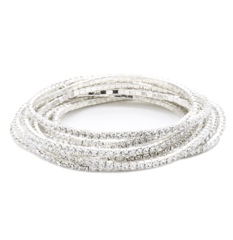 No Rules Rhinestone Stretch Bracelet in 3 Colors - Macoma Boutique315 Jewelry