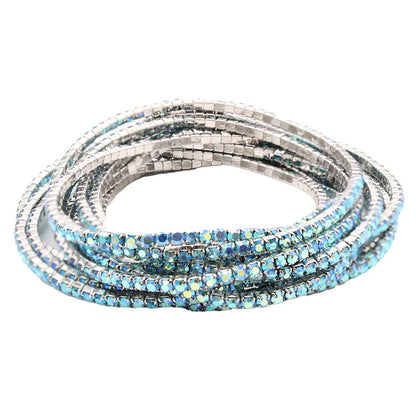 No Rules Rhinestone Stretch Bracelet in 3 Colors - Macoma Boutique315 Jewelry
