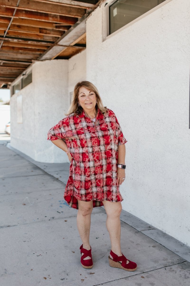 Not Your Average Plaid Dress - Macoma Boutique250 Dresses