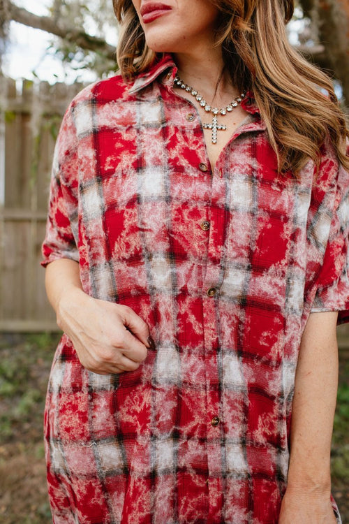 Not Your Average Plaid Dress - Macoma Boutique250 Dresses