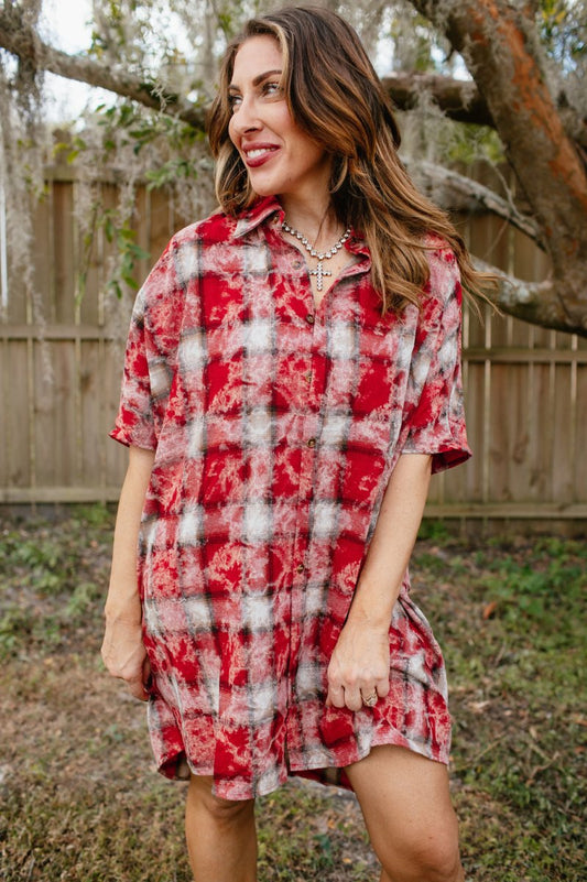 Not Your Average Plaid Dress - Macoma Boutique250 Dresses