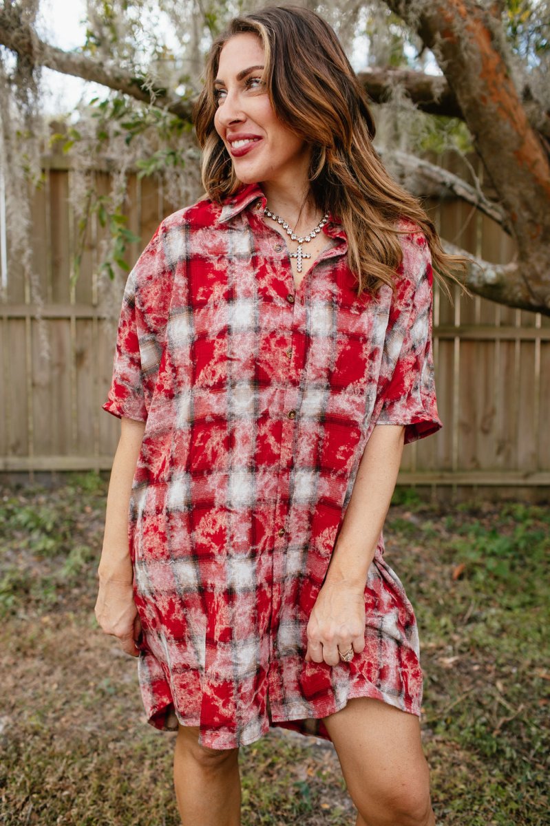 Not Your Average Plaid Dress - Macoma Boutique250 Dresses