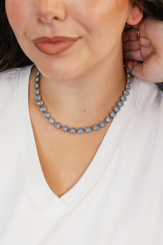 Tova Oakland Necklace in Gold Denim Ignite - FINAL SALE