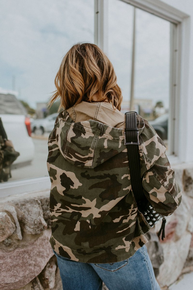 Off Duty Camo Jacket - Reg & Curvy - Macoma Boutique240 Jackets/Blazers