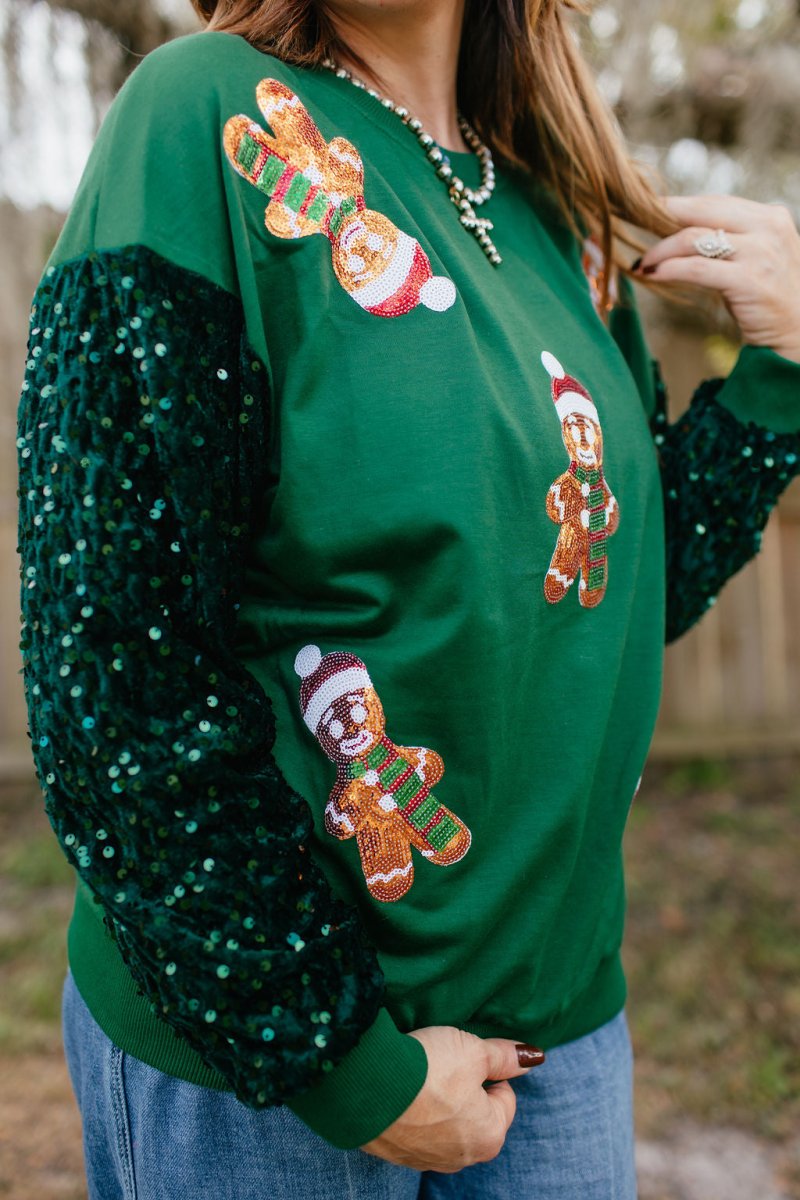 Oh Snap Gingerbread Sweater - Reg & Curvy - Macoma Boutique130 Sweaters