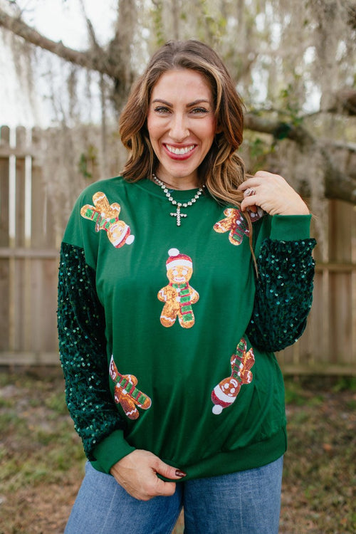 Oh Snap Gingerbread Sweater - Reg & Curvy - Macoma Boutique130 Sweaters