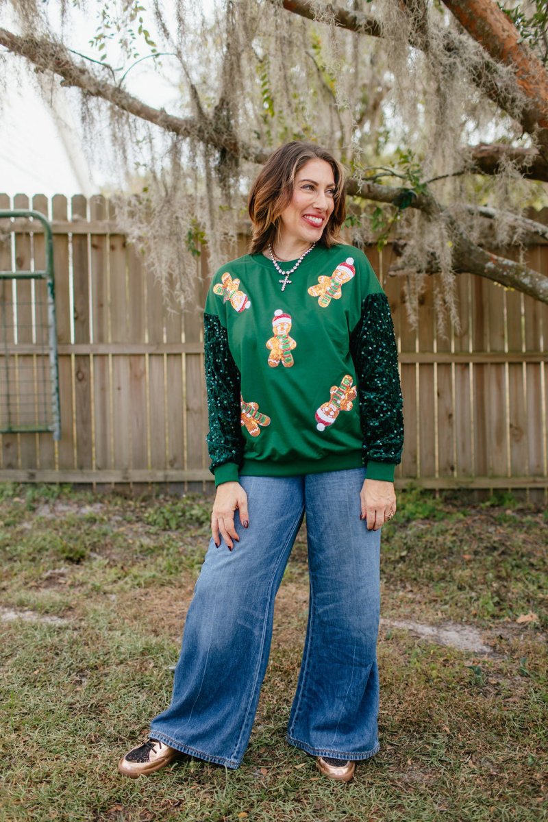 Oh Snap Gingerbread Sweater - Reg & Curvy - Macoma Boutique130 Sweaters