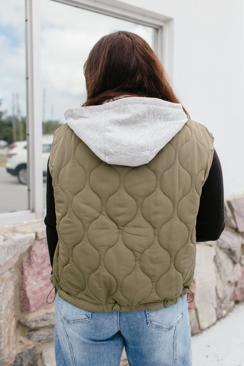 Olive Branch Vest - Macoma Boutique230 Outerwear