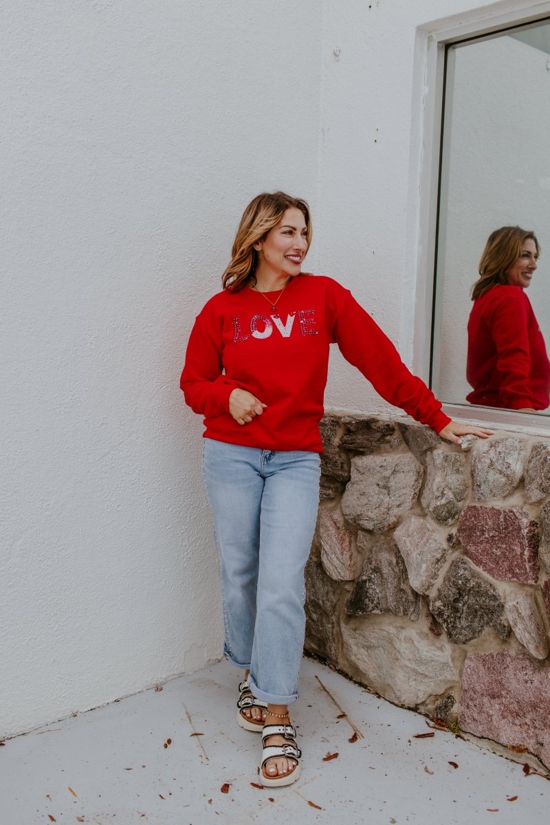 Ombre Love Graphic Pullover - FINAL SALE - Macoma Boutique555 Presales