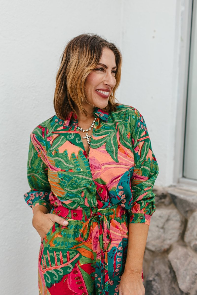 On Island Time Top - Macoma Boutique120 Long Sleeve