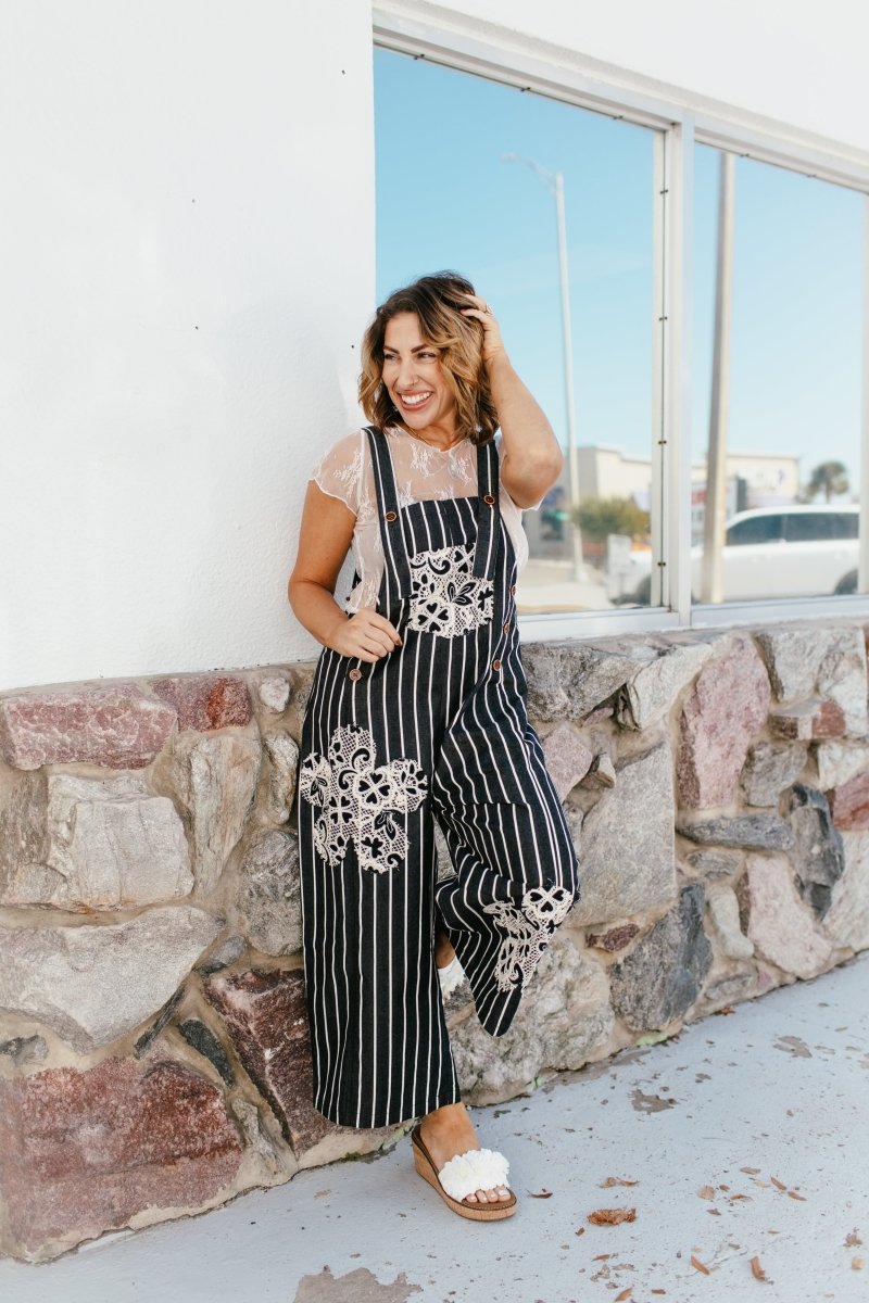 On The Line Overalls - Reg & Curvy - Macoma Boutique260 Jumpsuits/Rompers/Overalls