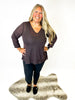 Open Highway Top in Fudge Brown - Macoma Boutique120 Long Sleeve