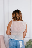 Open Stitches Vest in Natural - FINAL SALE - Macoma Boutique220 Cardigans/Kimonos