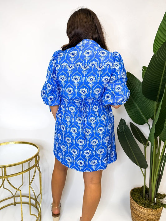 Out Of The Blue Dress - Reg & Curvy - Macoma Boutique250 Dresses