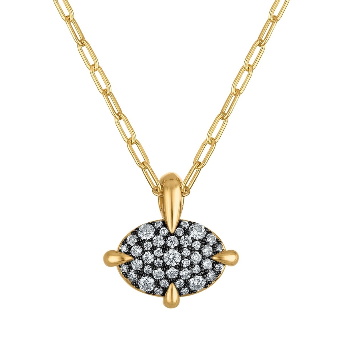 Oval Spike Short Necklace - Macoma Boutique555 Presales