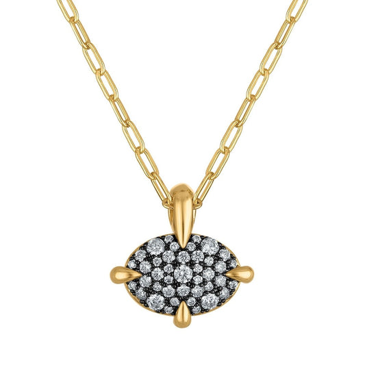 Oval Spike Short Necklace - Macoma Boutique555 Presales