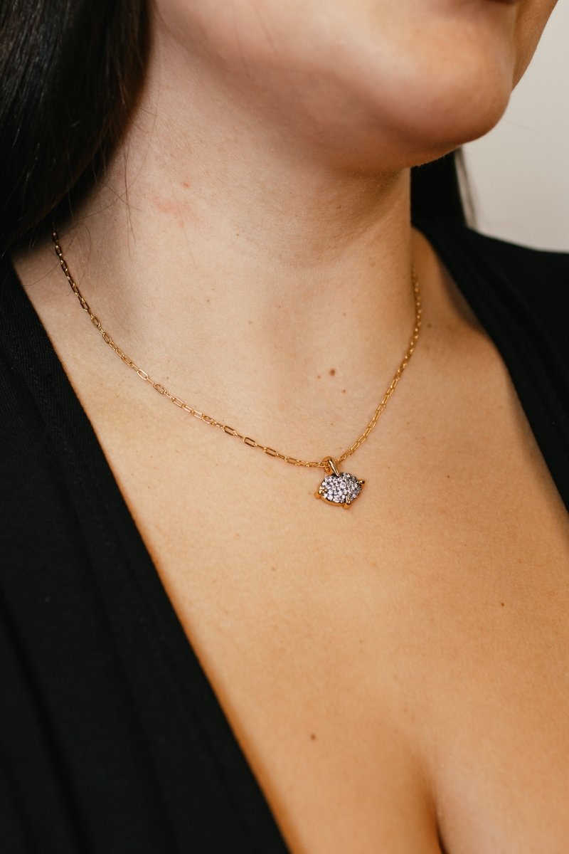 Oval Spike Short Necklace