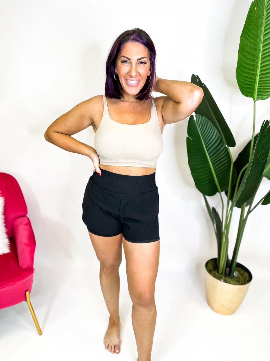 Pace Perfect Smocked Shorts - Reg/Curvy - Macoma Boutique180 Shorts